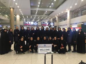تیم ملی هندبال بانوان ایران وارد سئول شد